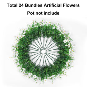 Ivydale wedding decor with artificial petunias for events