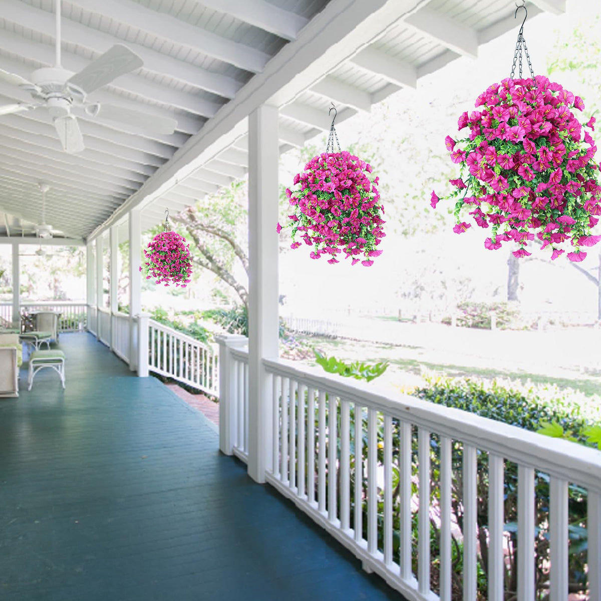 Ivydale wedding decor option with hanging flowers