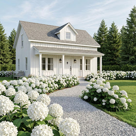 Ivydale wind and sun ready hydrangea stems maintain shape outdoors