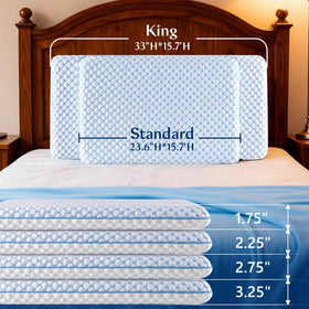 Iwacool CertiPUR-US and Oeko-Tex certified pillow for safer, low-VOC sleep materials