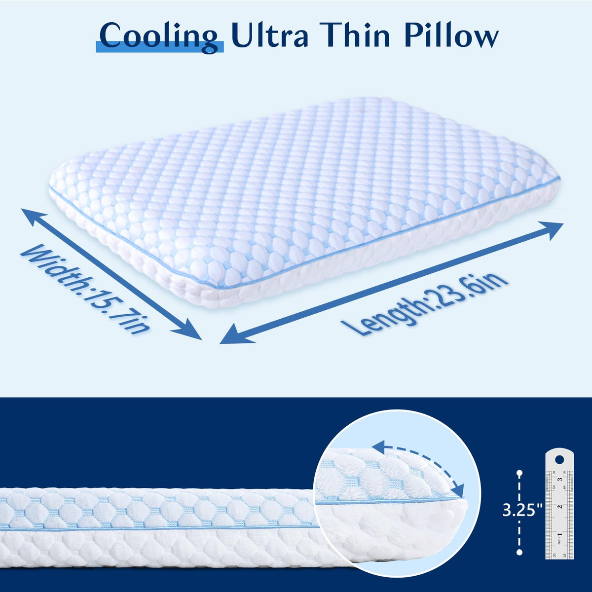 Iwacool memory foam with ventilation holes provides breathable head and neck support