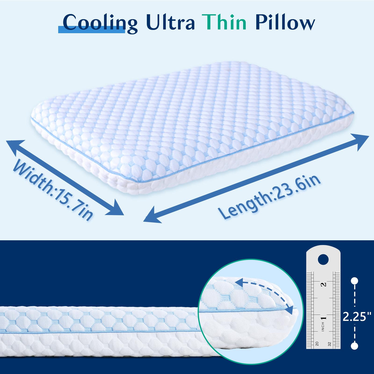 Iwacool removable pillow protector keeps pillow clean and fresh