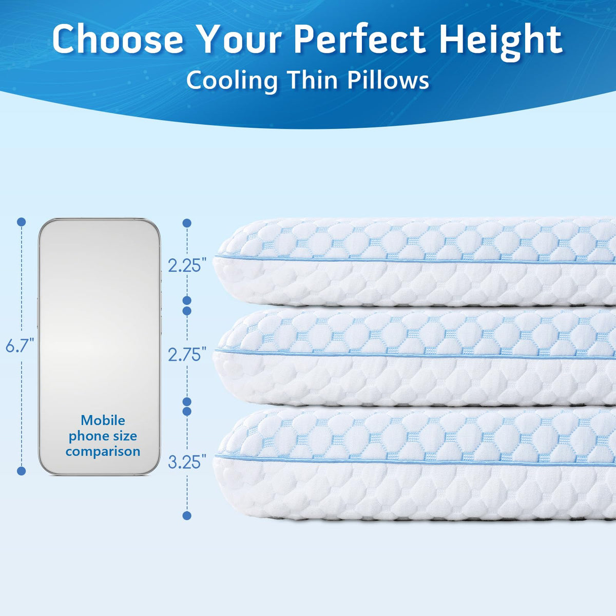 Ergonomic design supports back sleepers with neutral neck alignment