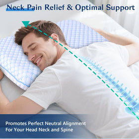 Iwacool two-pack serene pillow set for versatile sleep setups