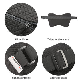 iwantit car neck pillow breathable cover with stitching for year-round comfort