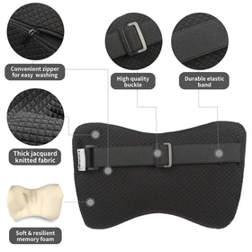 iwantit car neck pillow memory foam core detail highlighting high-density resilience