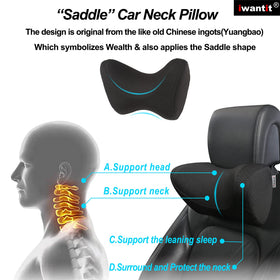 iwantit car neck pillow memory foam side view relieving neck tension on road trips