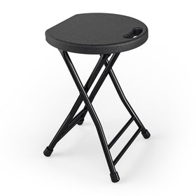 IWDOO folding stool with handle for easy transport during camping and travel