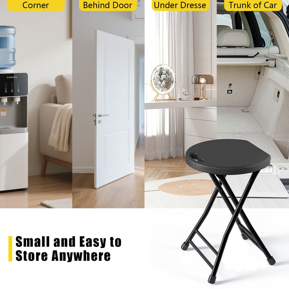 IWDOO portable lightweight folding stool ideal for travel and events