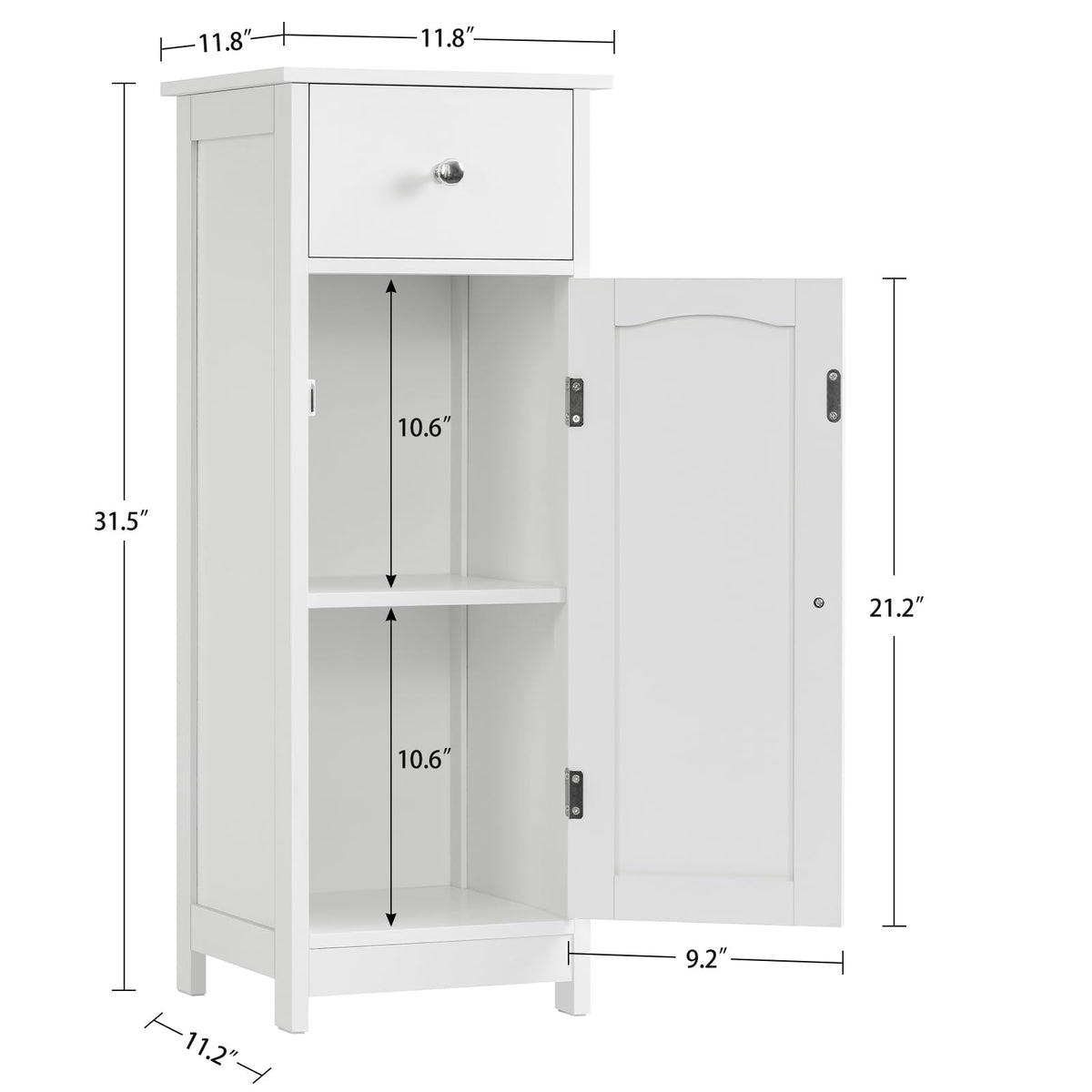 Iwell cabinet shown in a hallway living area for organizing essentials.