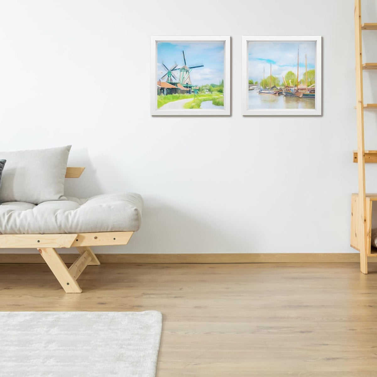 IWOLOMI shadow box lifestyle-display suggests home or office use