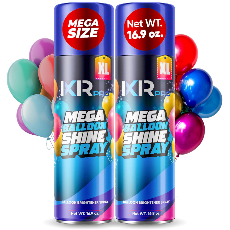 ixirpro Balloon Shine Spray aerosol can provides instant, high-gloss balloons.