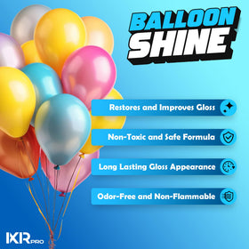 Mist dispersion from ixirpro Spray ensures even, mess-free application on balloons.