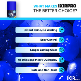 Packaging shows ixirpro 2 x 16.9 oz cans for decorating needs.