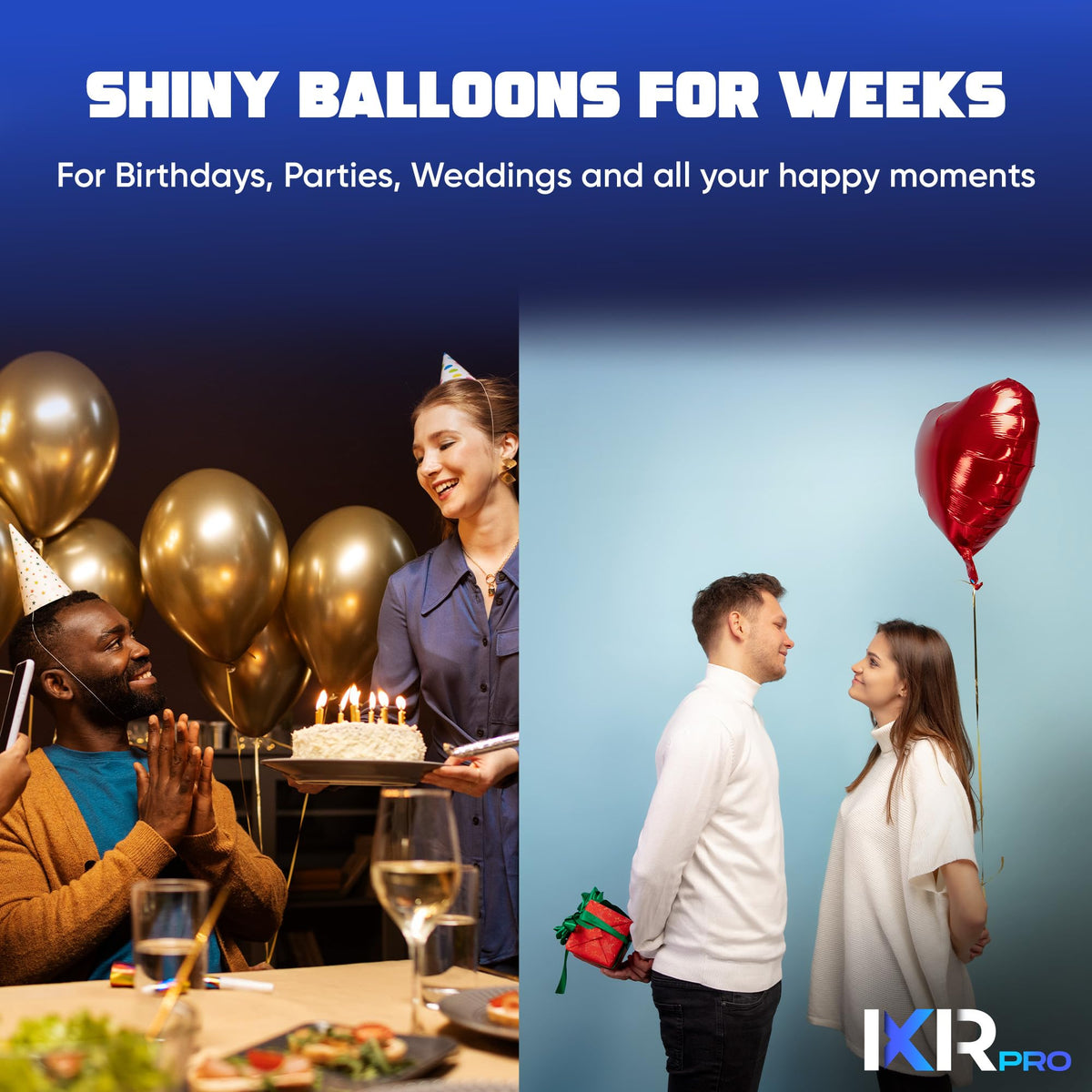 Party setup using ixirpro Shine Spray for vibrant, photo-ready balloons.
