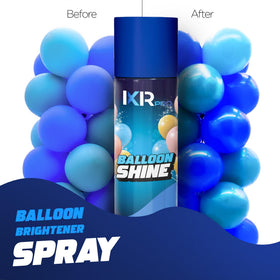 ixirpro Balloon Shine Spray includes three large cans for quick, wide coverage.
