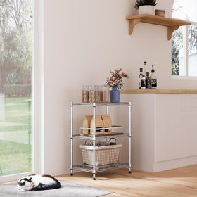 IZEUK 3-tier shelf tool-free assembly enables quick setup