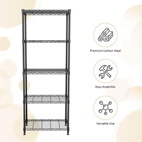 IZEUK adjustable shelves fit bins, boxes, and appliances with easy layout changes.