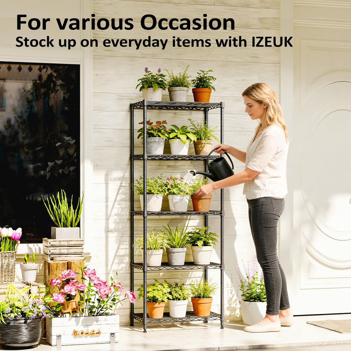 IZEUK quick, tool-free assembly for fast setup and installation.