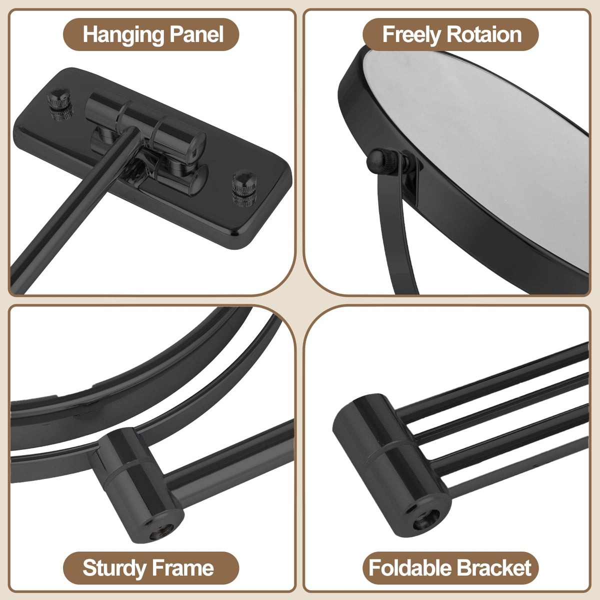 IZHIBATU wall mount hardware and installation ready in minutes.