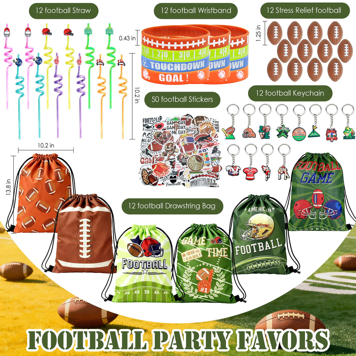 J6&H6 football keychains as portable team-branded accessories