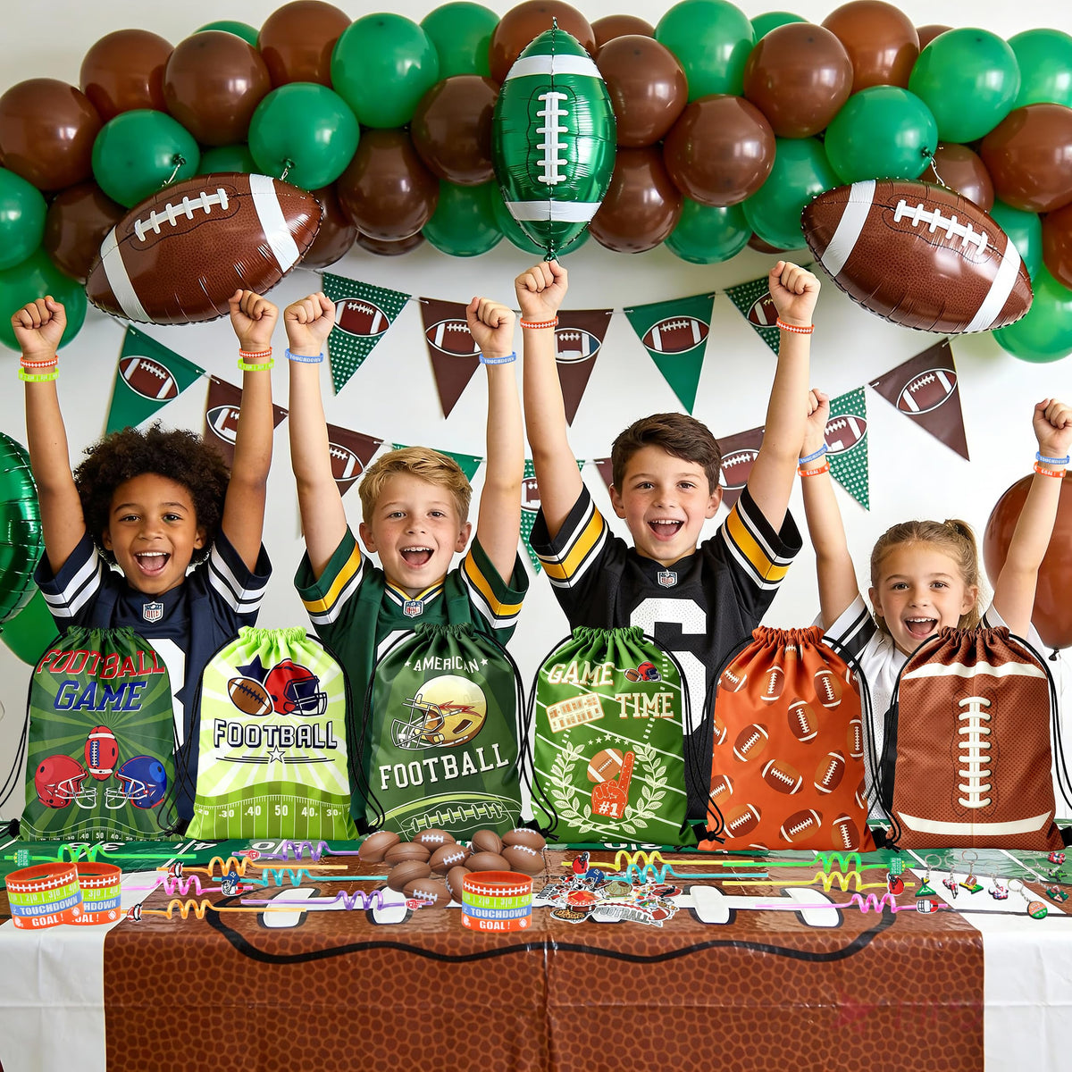 J6&H6 football straws for fun, mess-free drinks