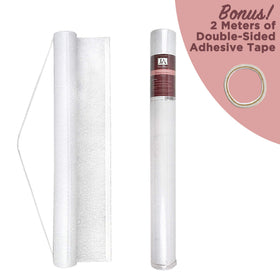 J&A Homes disposable scroll-pattern runner for quick cleanup after events.