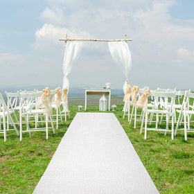 J&A Homes aisle runner positioned at an indoor or outdoor venue for versatile use.