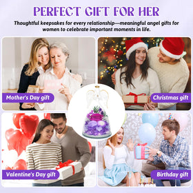 Jabeick Christmas gift idea featuring eternal blooms and angel motif