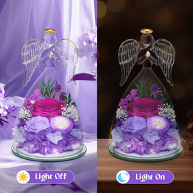 Jabeick hand-carved angel statue adds warm decor to any room