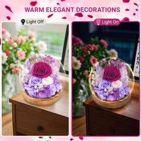 No watering needed; preserved rose stays vivid for years.