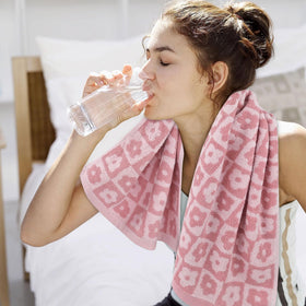 Jacquotha 29x13-inch hand towels ready for daily use in kitchen or bath.