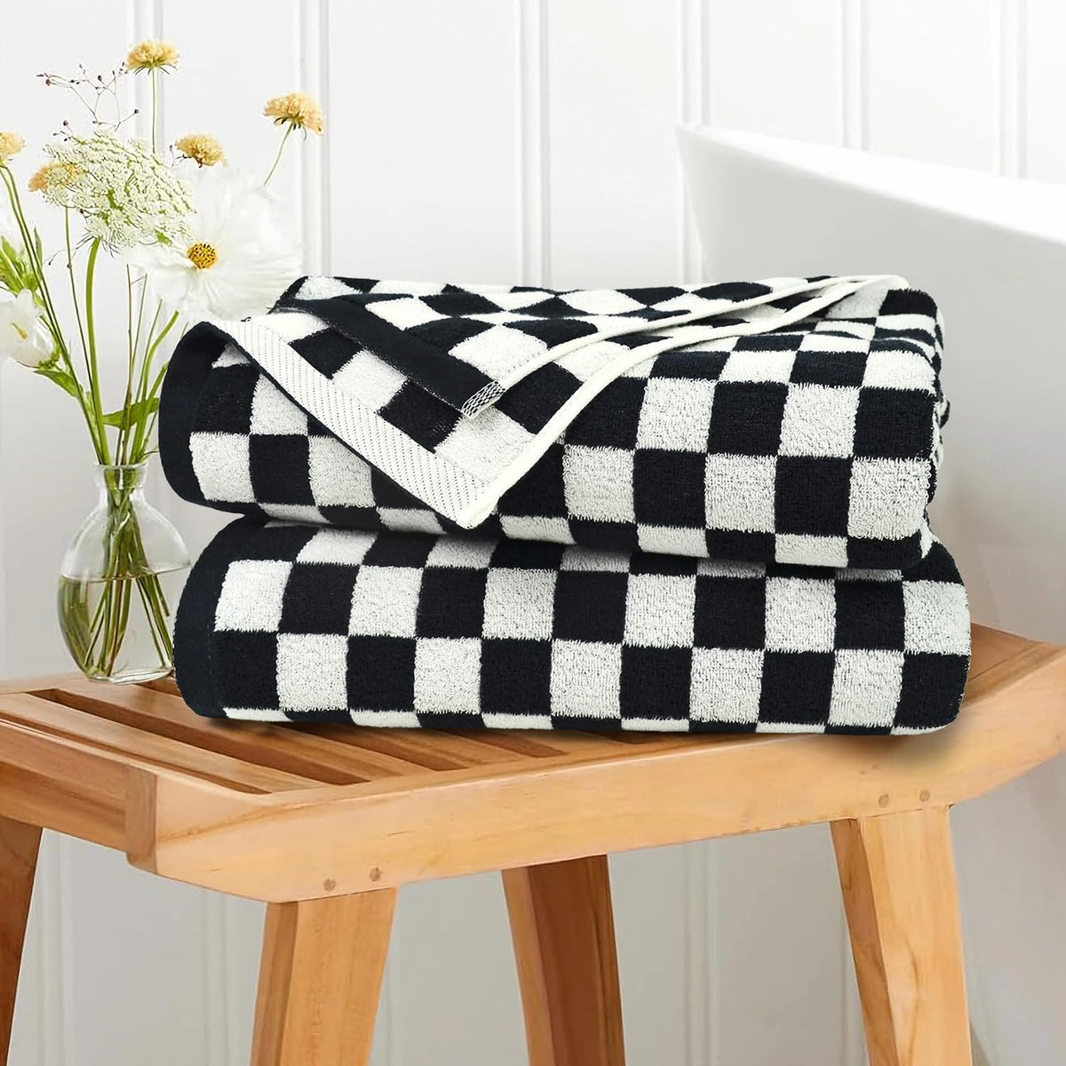 Jacquotha towels large 27.5x55 inches offer full-body coverage for bath or beach.