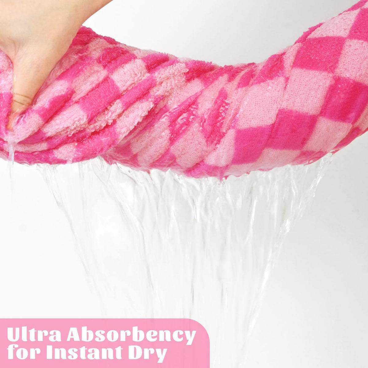 Jacquotha colorfast design resists fading for vibrant pink towels.