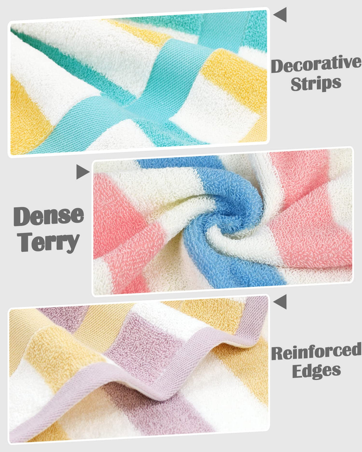 Jacquotha durable washcloths resist pilling and fading with repeated washing