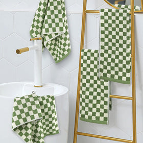 Jacquotha Green Hand Towels kitchen use demonstrating versatile lightweight towels