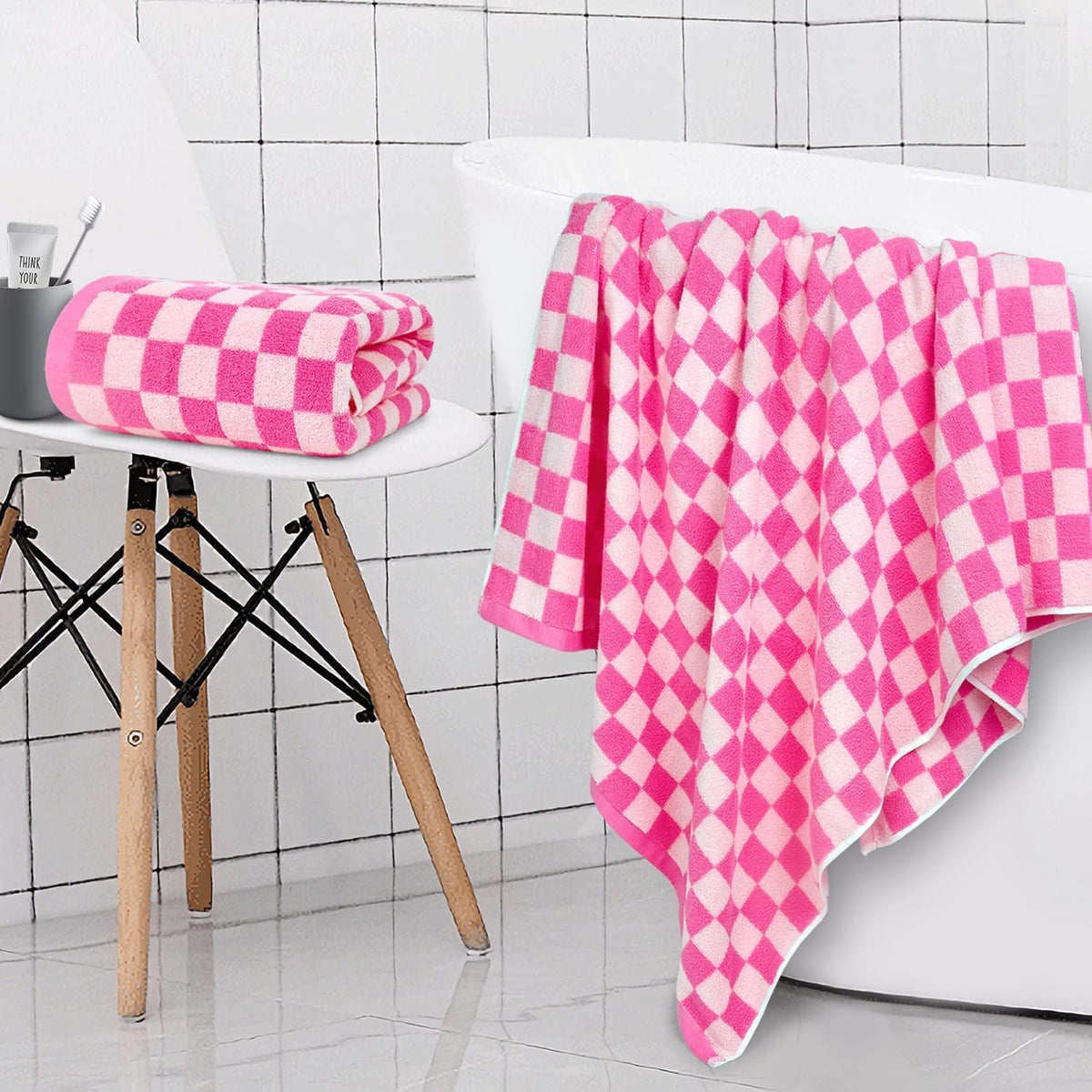Jacquotha quick-dry large towels stay breathable after showers or workouts.