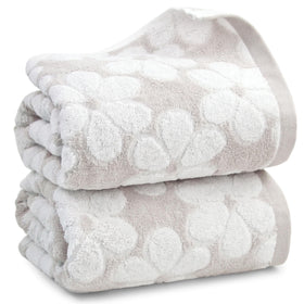 Jacquotha soft bath towels 2-pack, large 55x27 inches for plush comfort.