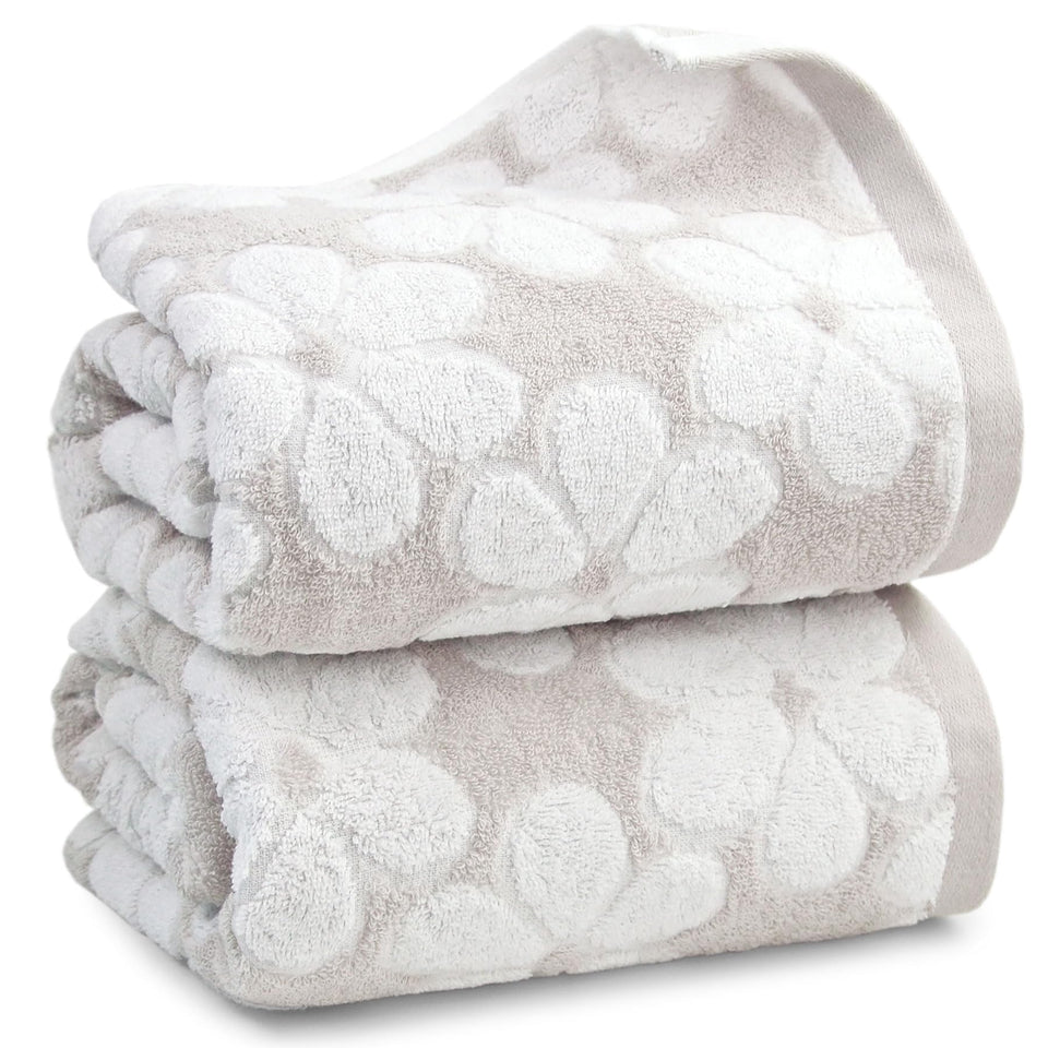 Jacquotha soft bath towels 2-pack, large 55x27 inches for plush comfort.