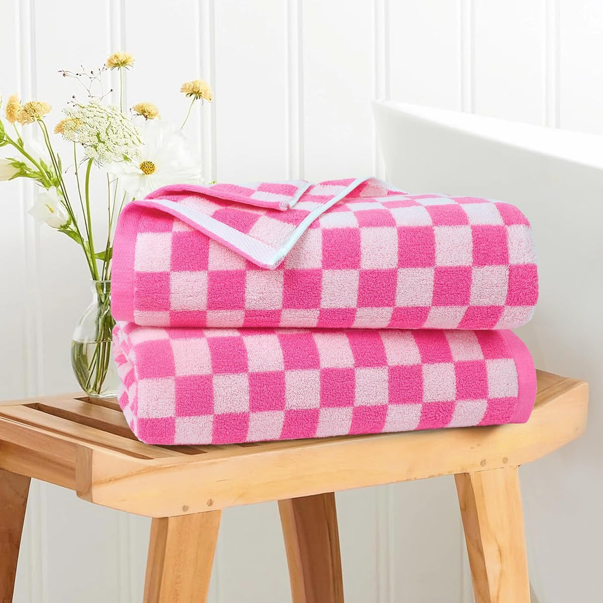 Jacquotha soft cotton bath towels feature plush terry for daily comfort.