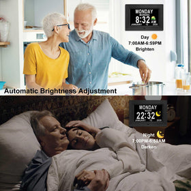 Jaihonda dementia clock two-meter power supply keeps it plugged in.