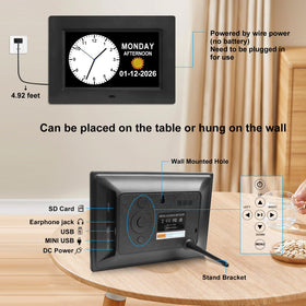 Jaihonda dementia clock sun noon icons indicate daily time segments.