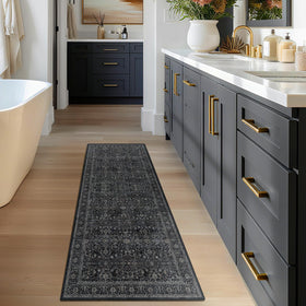Jainmy low-pile texture is ultra-soft and lightweight for easy placement.
