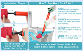 JAIZAIWJ ABS handle ergonomic grip for comfortable use.