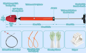 JAIZAIWJ air drain unclogger delivers rapid pressure blasts.