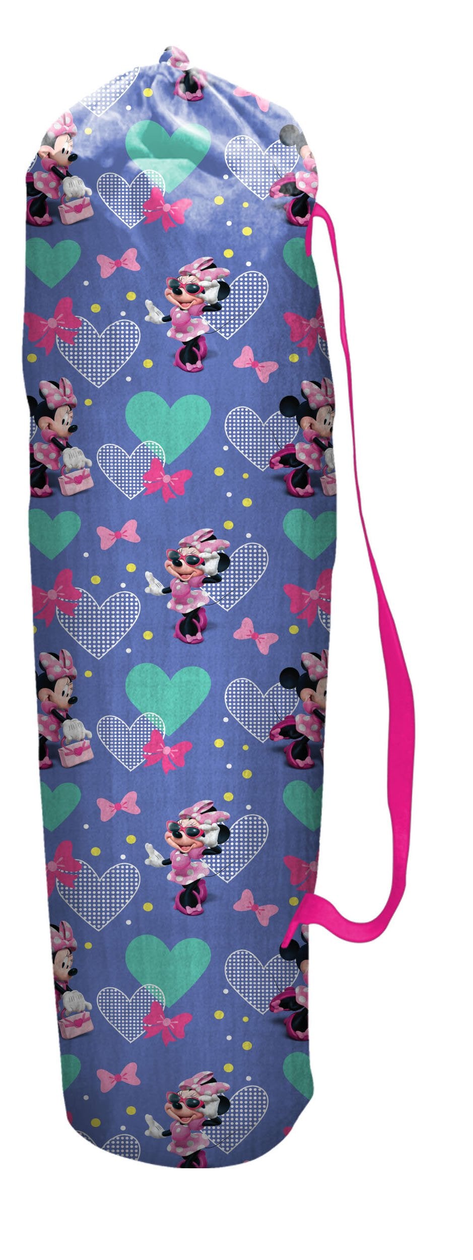 JAKKS Pacific Minnie camp chair metal tubular frame offers sturdy support.