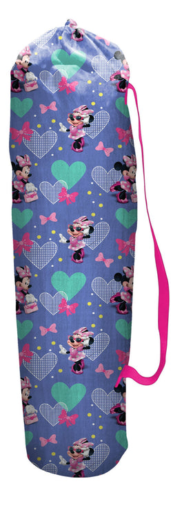 JAKKS Pacific Minnie camp chair metal tubular frame offers sturdy support.