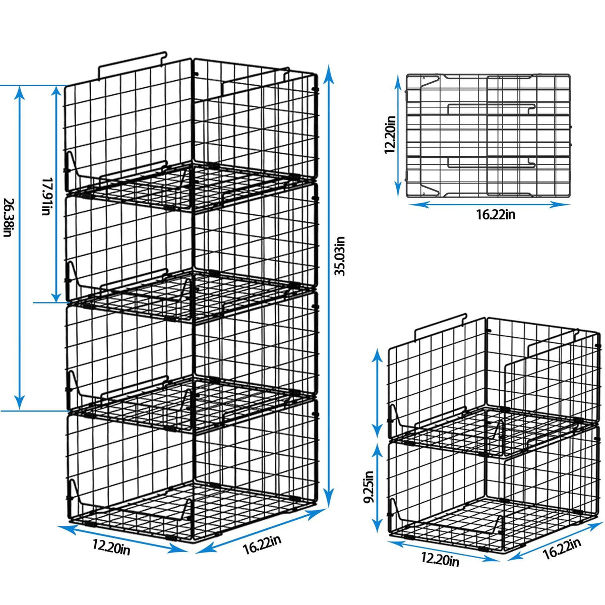 Jakyitvi large-capacity bins simplify closet reorganization and access.