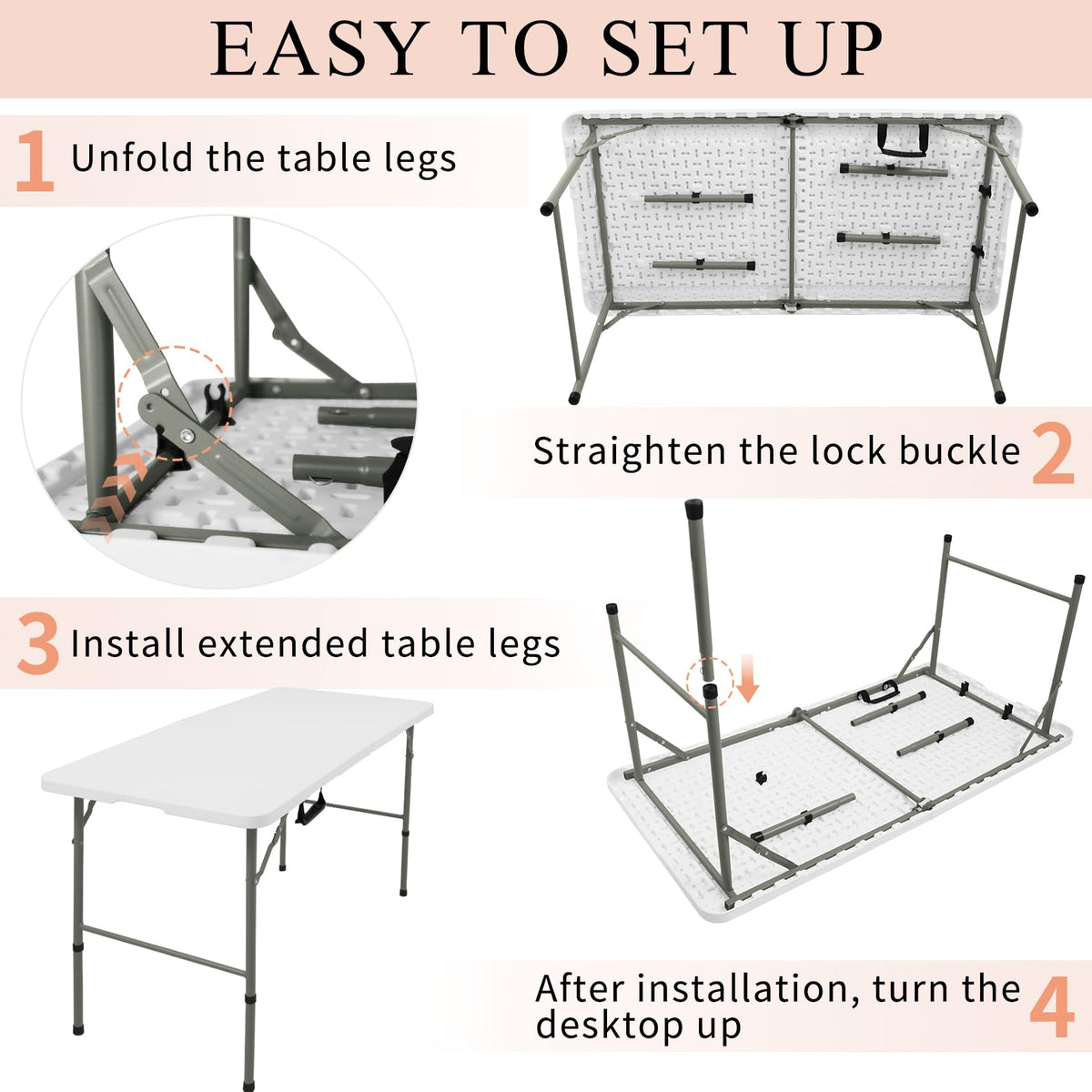 JALANCY folding-table compact storage fits in a car trunk