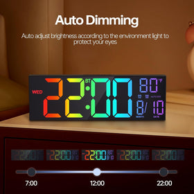 JALL clock suitable for bedroom, gym, or office use